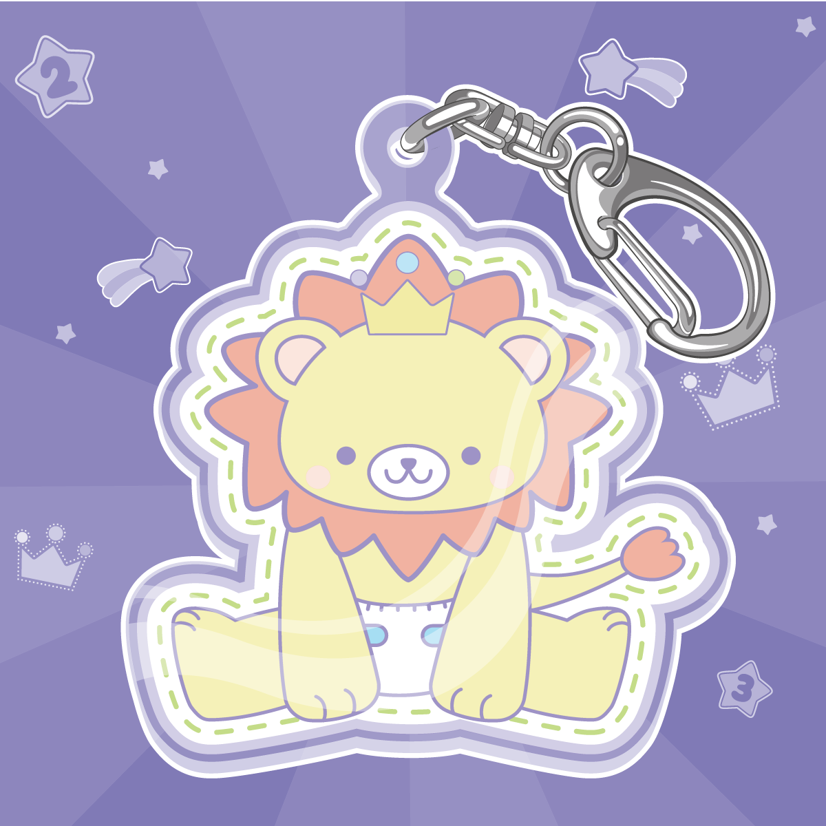 リトルキングズ アクリルチャーム